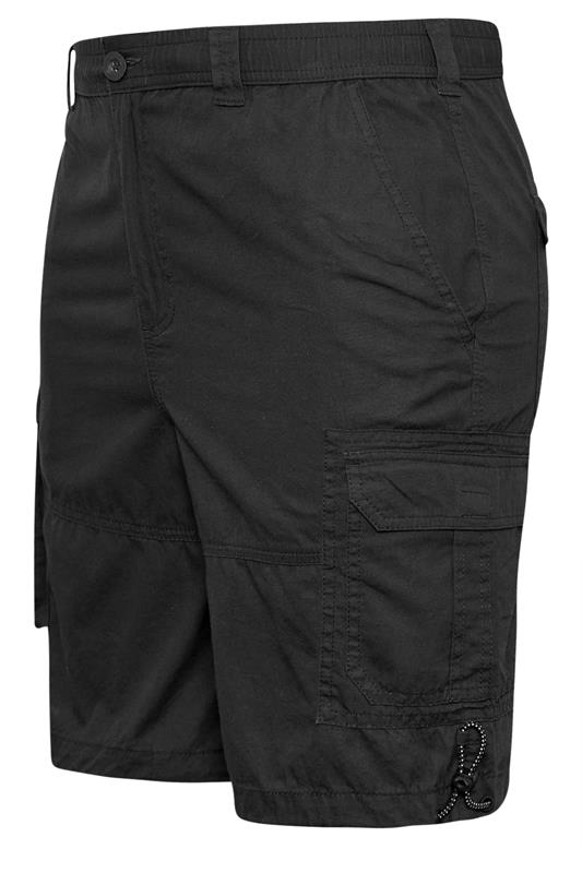 BadRhino Big & Tall Black Lightweight Cargo Shorts | BadRhino 7