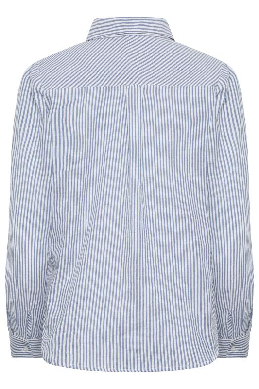 Petite Blue Stripe Shirt | PixieGirl 7