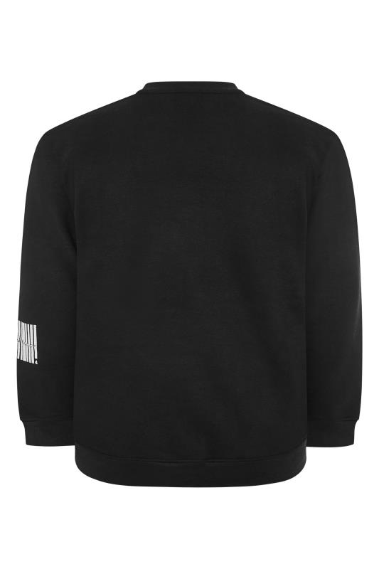 304 CLOTHING Big & Tall Black Barcode Sweatshirt 5