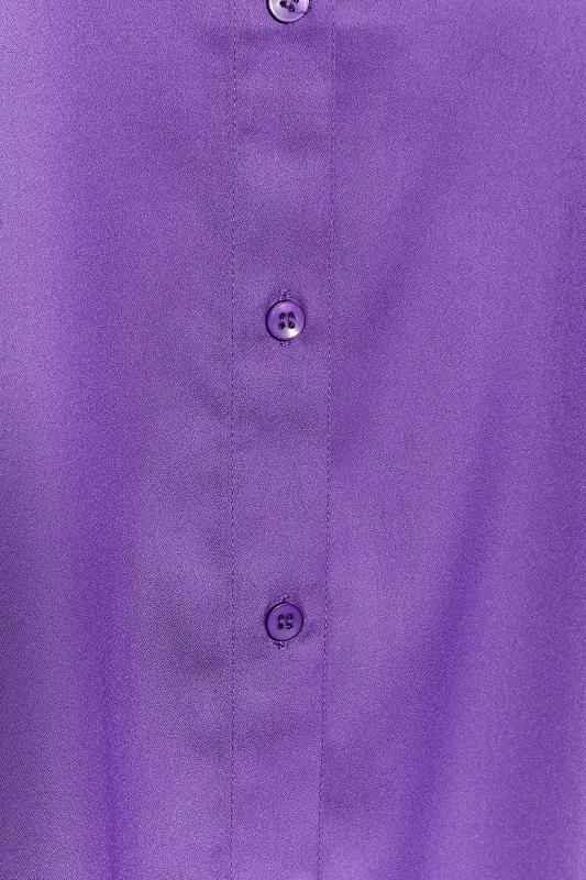 Plus Size Purple Cold Shoulder Shirt | Yours Clothing 5