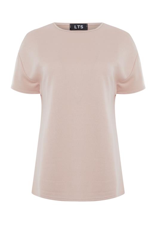 LTS Tall Blush Pink Jersey Sweat T-Shirt 6