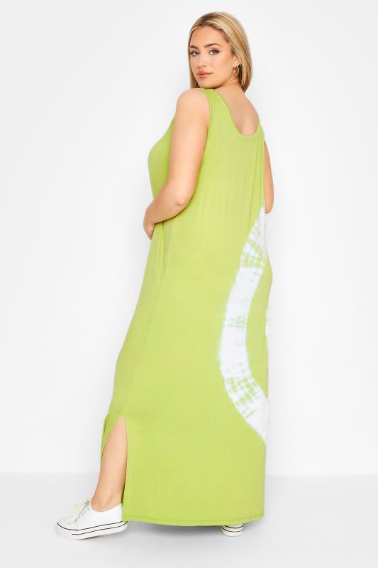 Curve Green Tie Dye Maxi Dress 3