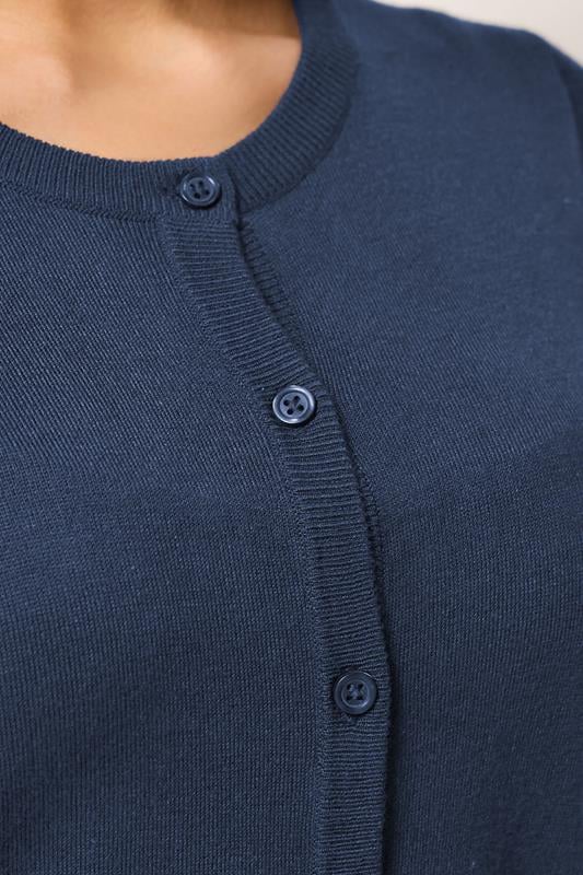 M&Co Navy Blue Button Through Short Sleeve Cardigan | M&Co 4
