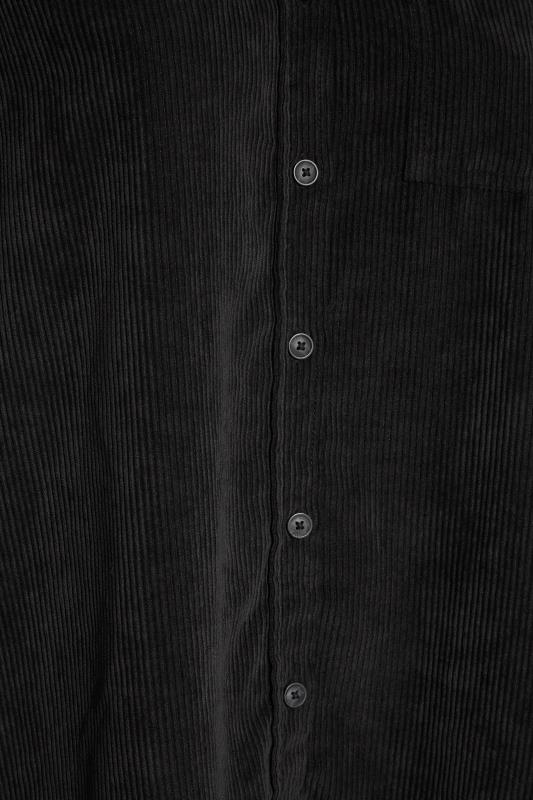 Plus Size Black Cord Longline Shirt | Yours Clothing 5