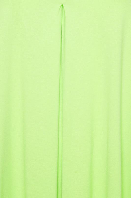 YOURS Plus Size Lime Green Swing Vest Top | Yours Clothing  4