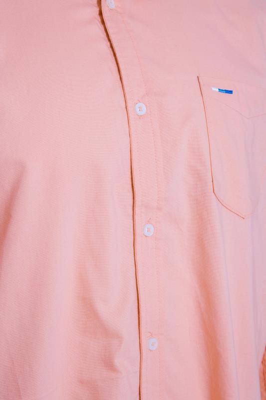 BadRhino Big & Tall Pink Essential Long Sleeve Oxford Shirt 2
