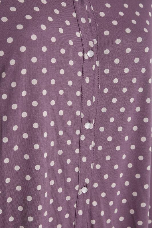 Curve Purple Polka Dot Shirt 5