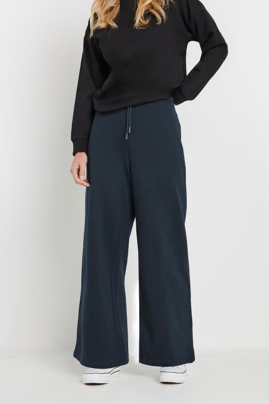 M&Co Petite Navy Blue Wide Leg Joggers | M&Co 1