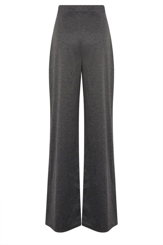 LTS Tall Women's Charcoal Grey Wide Leg Trousers | Long Tall Sally 6