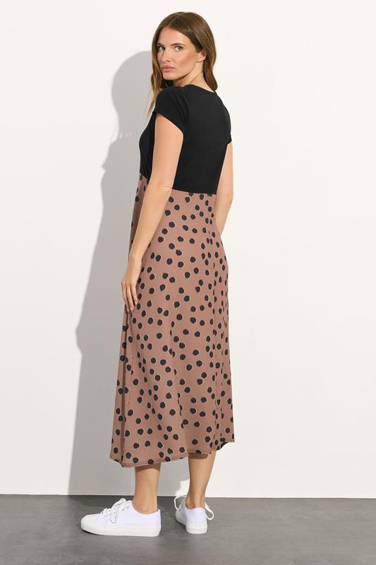 M&Co Black 2 In 1 Spot Print Maxi Dress | M&Co 2
