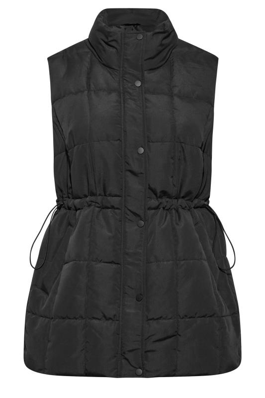 YOURS Plus Size Black Quilted Lightweight Gilet | Yours Clothing 6