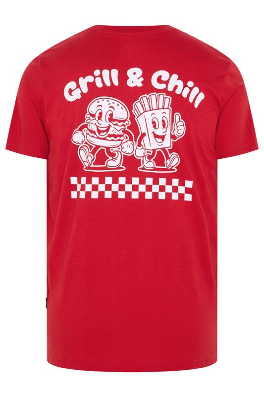 BadRhino Big & Tall Red 'Grill & Chill' T-Shirt | BadRhino 7