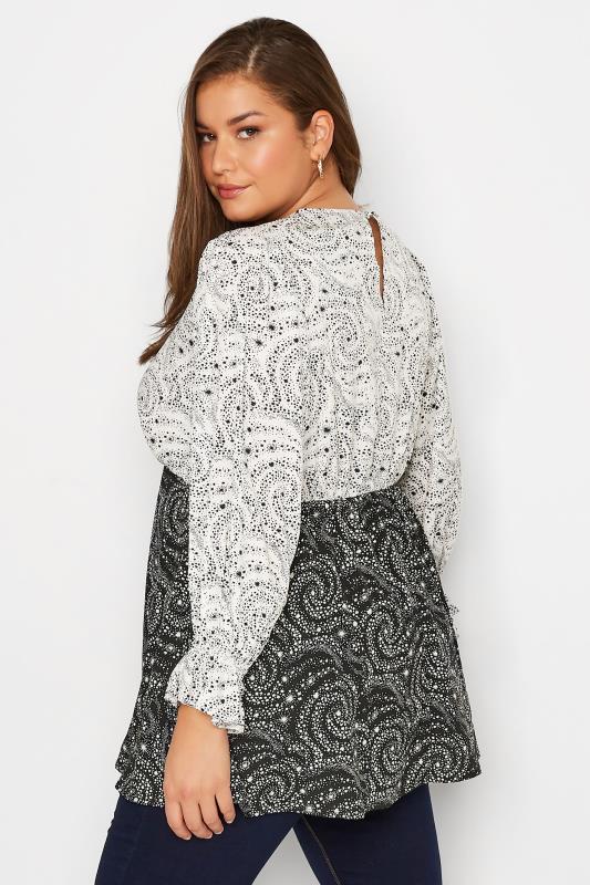LIMITED COLLECTION Plus Size Black Star Print Blouse | Yours Clothing 3