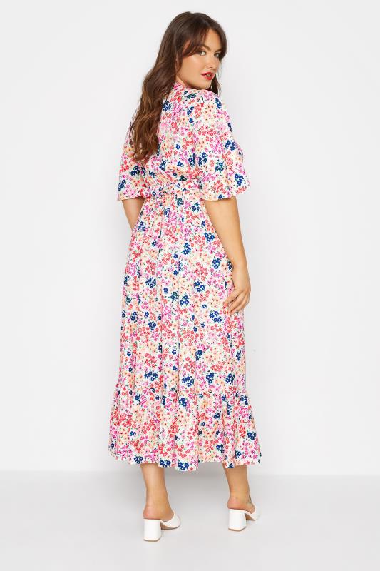 LIMITED COLLECTION Curve White Ditsy Print Wrap Smock Maxi Dress_C.jpg