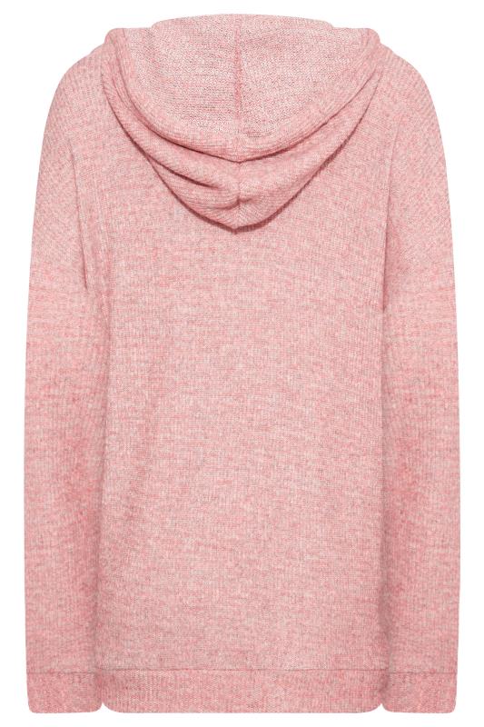 LTS Tall Pink Ribbed Soft Touch Hoodie 7