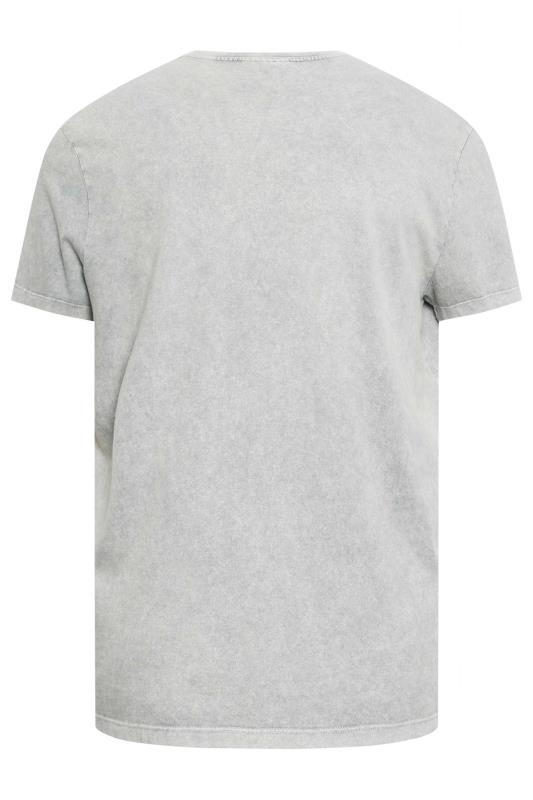 GNP Big & Tall Light Grey Logo Oversized T-Shirt | BadRhino 2