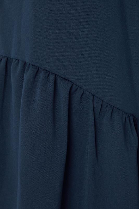 M&Co Navy Blue Frill Hem Shirt | M&Co 5