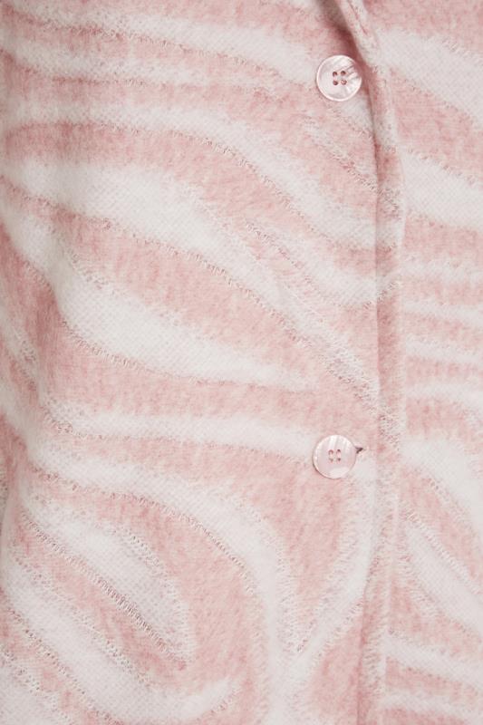 YOURS LUXURY Plus Size Pink Animal Print Faux Fur Jacket | Yours Clothing 6