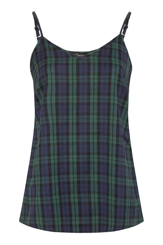LIMITED COLLECTION Forest Green Tartan Check Pyjama Top_F.jpg
