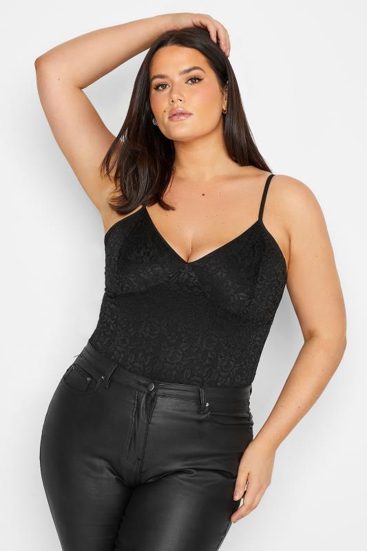 Grande Taille LTS Tall Black Lace Bodysuit