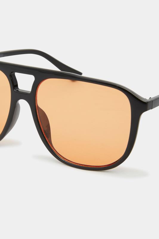 Black Aviator Tinted Lens Sunglasses 4