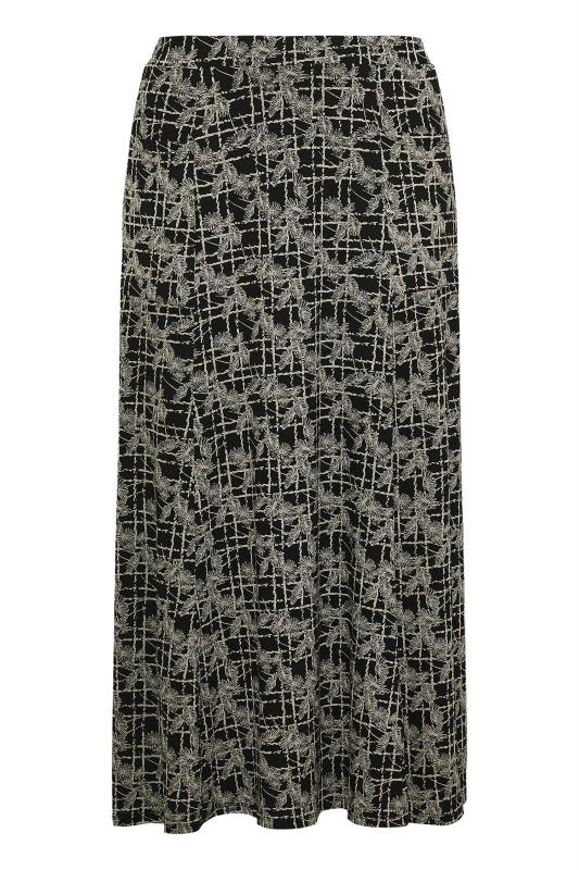 Plus Size Black Floral Print Maxi Pocket Skirt | Yours Clothing  5