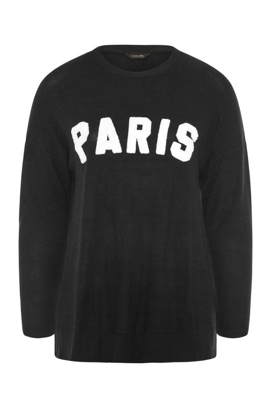 Black Boucle 'Paris' Slogan Jumper_F.jpg
