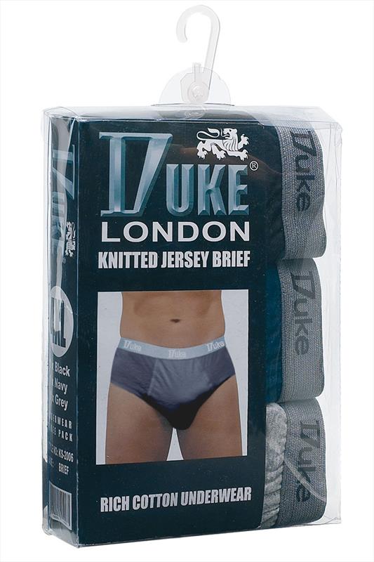 Plus Size Briefs & Boxers Duke London 3 PACK of Cotton Briefs