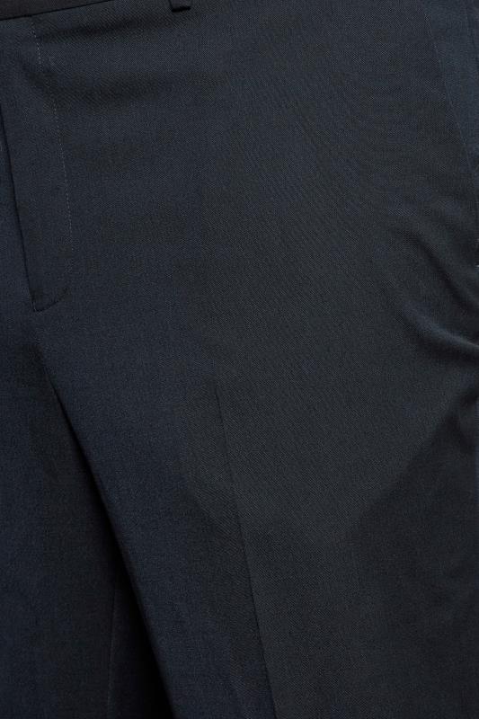 BadRhino Big & Tall Navy Blue Plain Suit Trousers | BadRhino 6