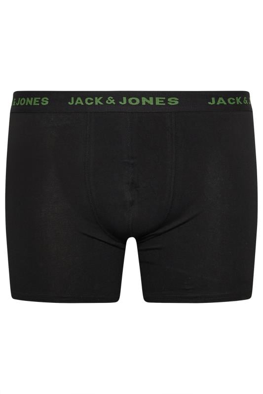 JACK & JONES Big & Tall Black 7 Pack Basic Trunks | M&Co 7