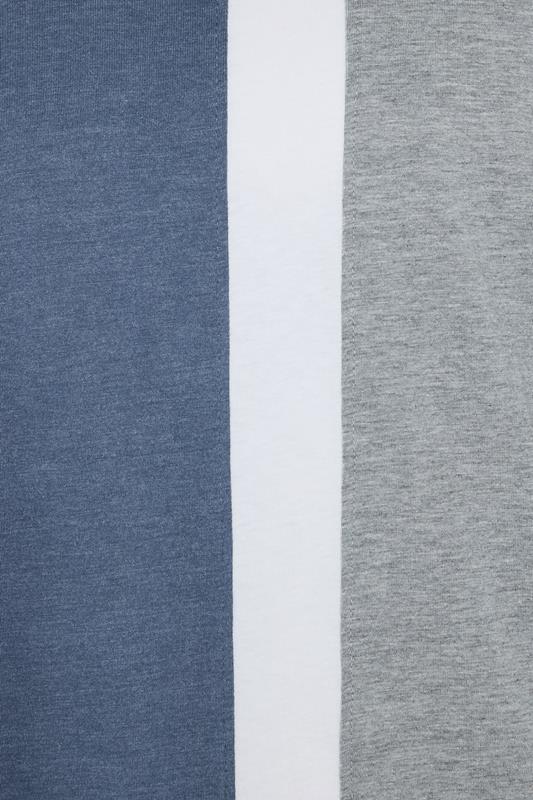 KAM Big & Tall Indigo Blue Stripe T-Shirt | BadRhino 3