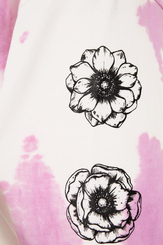 Curve White & Pink Tie Dye 'Free and Happy' Print Sweatshirt_S.jpg