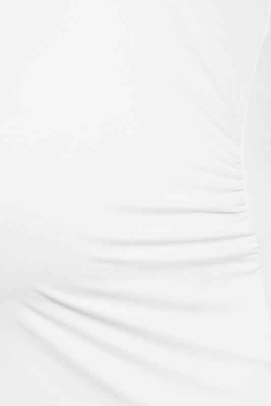 BUMP IT UP MATERNITY Plus Size Curve White Bralette Support Vest Top | Yours Clothing  5