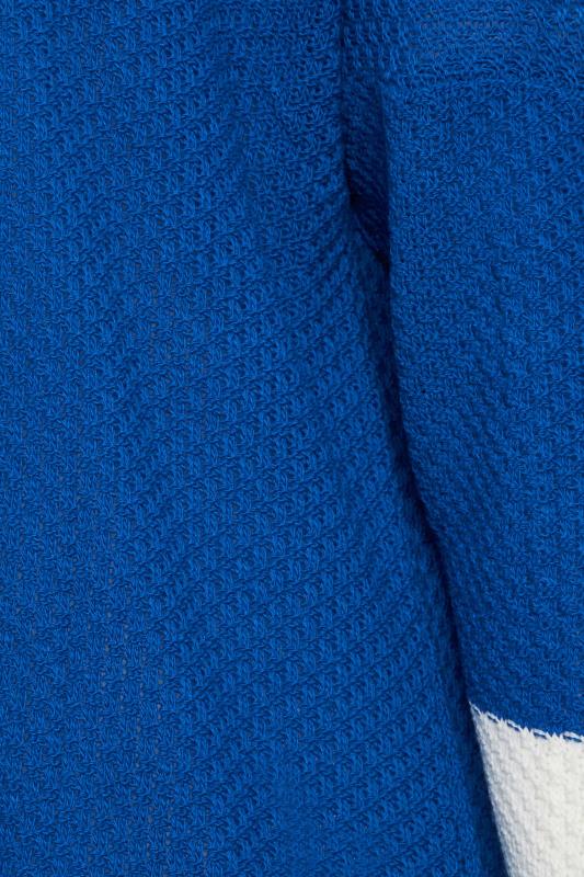 YOURS Curve Plus Size Cobalt Blue Stripe Cardigan | Yours Clothing  5