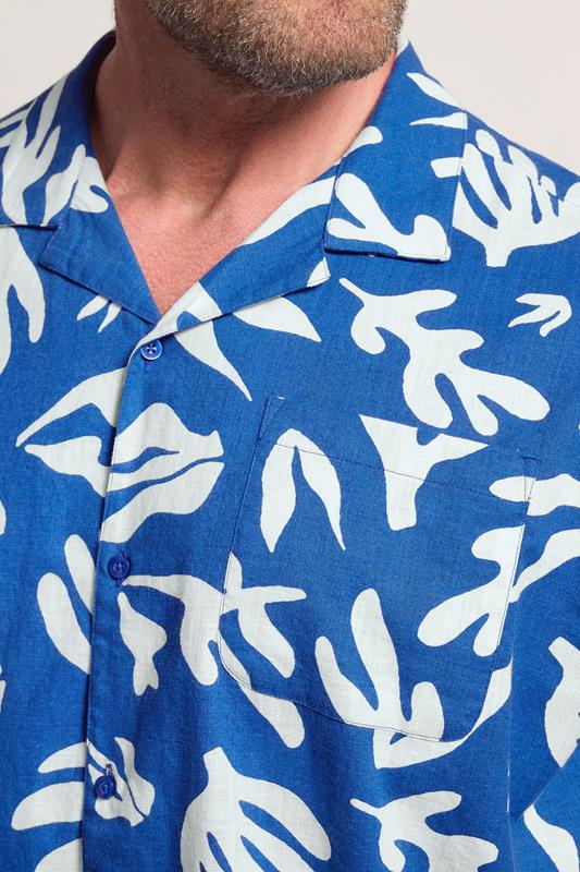 BadRhino Big & Tall Blue Coral Print Shirt | BadRhino 4