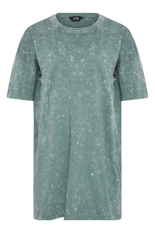 LTS Tall Women's Sage Green Acid Wash Oversized T-Shirt | Long Tall Sally  6