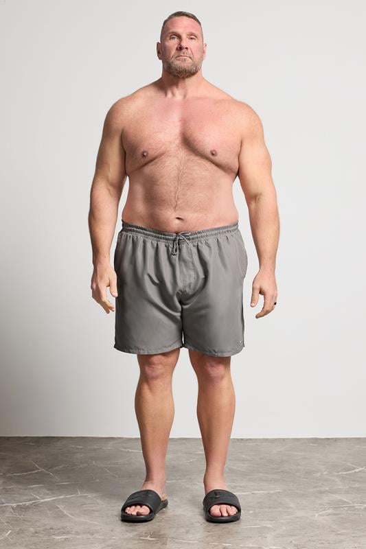 BadRhino Big & Tall Grey Swim Shorts | BadRhino 2