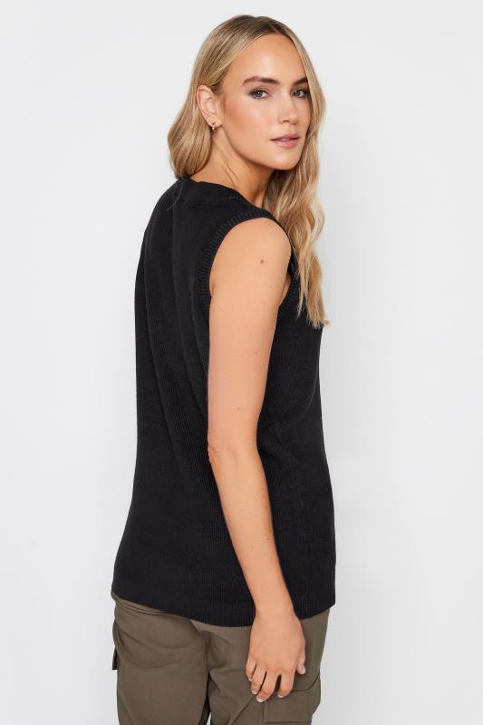 LTS Tall Women's Black V-Neck Knitted Vest Top | Long Tall Sally 4