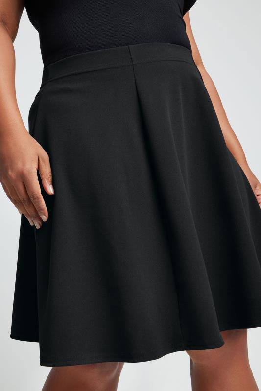 YOURS Plus Size Black Pleated Skirt | Yours Clothing 3
