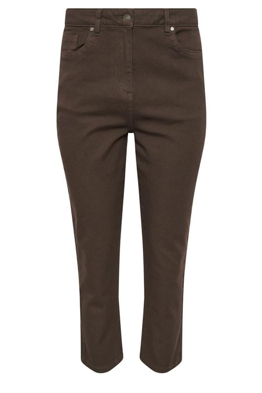 M&Co Chocolate Brown Ankle Grazer Jeans | M&Co 6