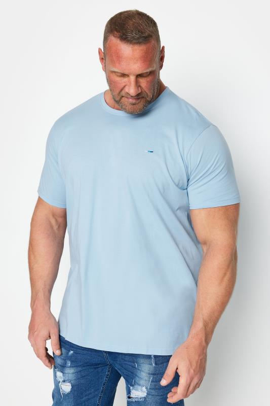 BadRhino Big & Tall Chambray Blue Core T-Shirt | BadRhino 1