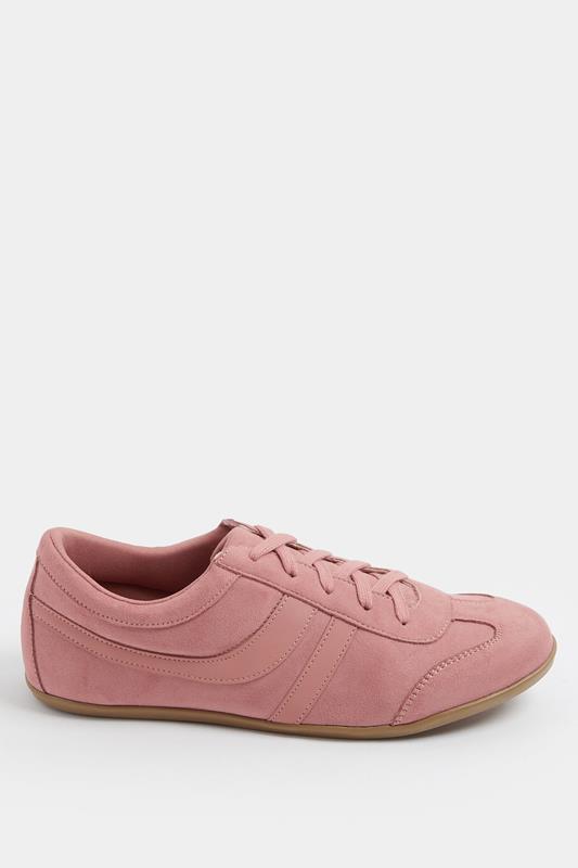 LTS Coral Pink Padded Retro Trainers In Standard Fit | Long Tall Sally 2