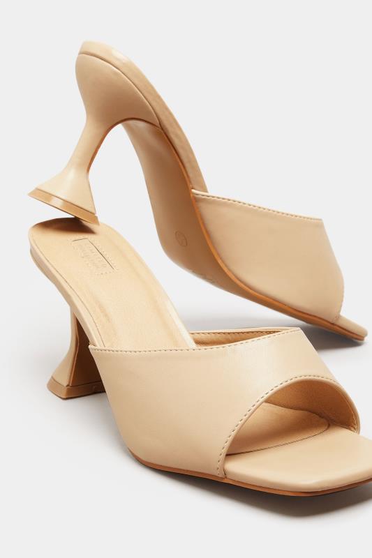 LIMITED COLLECTION Beige Brown Flared Heel Mules In Extra Wide EEE Fit_D.jpg