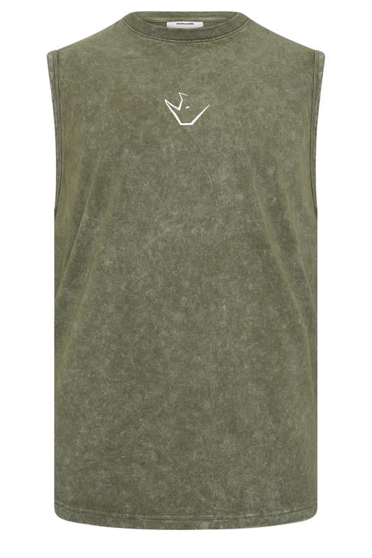 IronRhino Big & Tall Olive Green Old English Vest | BadRhino 6
