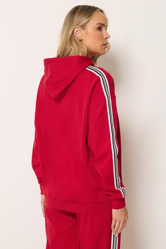 LTS Tall Women's Red Side Tape Hoodie | Long Tall Sally 2