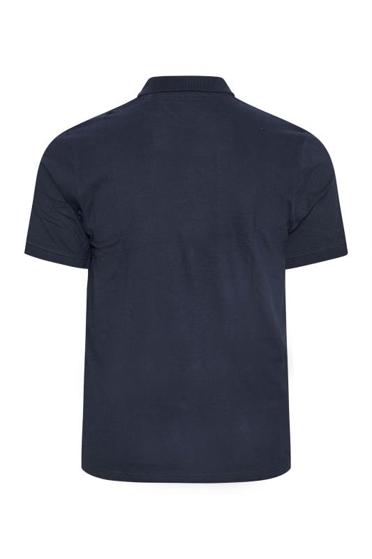 BadRhino 3 Pack Black & Navy Blue Plain Polo Shirts | BadRhino 6