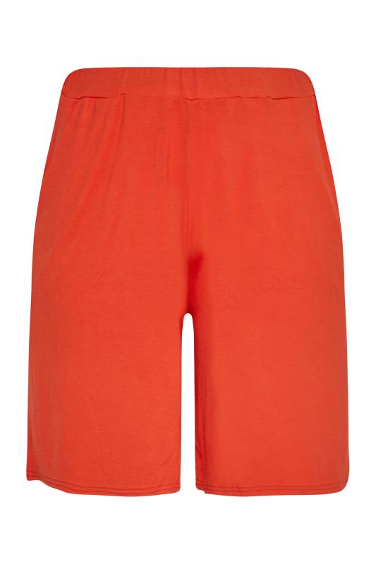 Curve Bright Orange Pull On Jersey Shorts                  Sizes 16-32 5