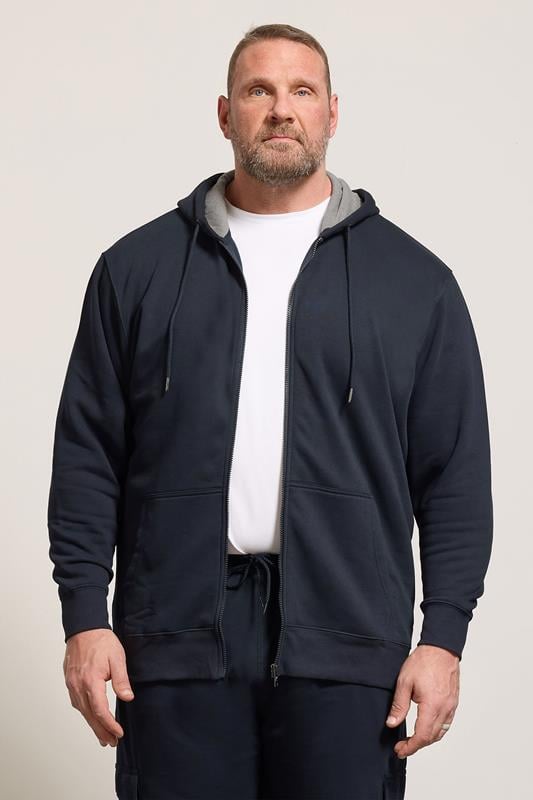 Hoodies KAM Hoodie mit Reißverschluss - Navy