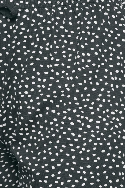 YOURS Curve Plus Size Navy Blue Spot Print Pyjama Shorts | Yours Clothing  7