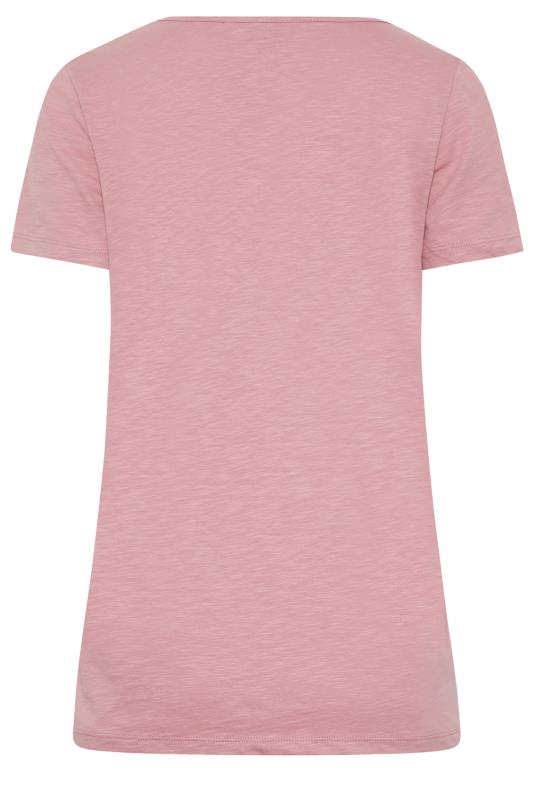 LTS Tall Women's Blush Pink Short Sleeve Cotton T-Shirt | Long Tall Sally 7